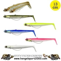 Savage Gear Sandeel V2 Weedless 13cm | Green Siver