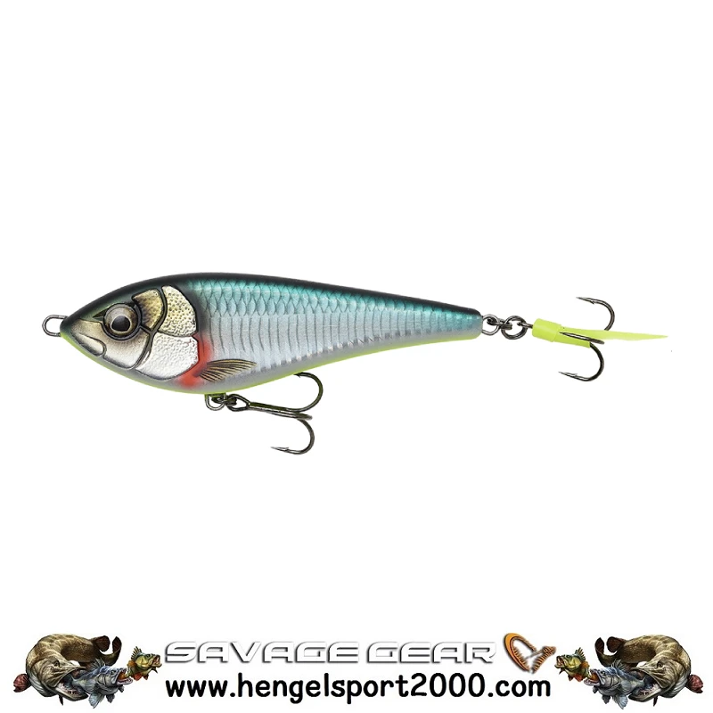 Savage Gear Deviator 12,5cm | Green Silver 2 Savage Gear Deviator 12,5cm | Green Silver - Afbeelding 2