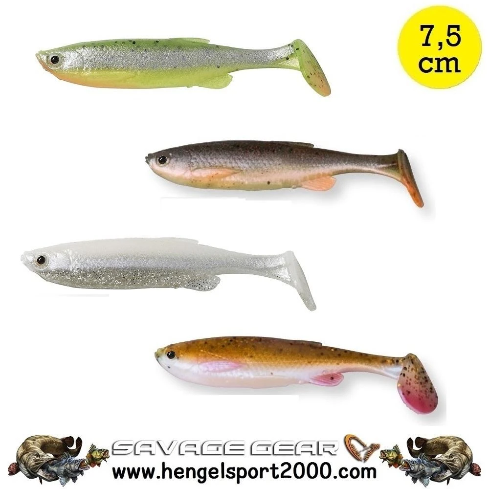 Savage Gear Fat Minnow T-Tail Shad 7.5 Cm | Fluo Green Silver 1 Savage Gear Fat Minnow T-Tail Shad 7.5 Cm | Fluo Green Silver