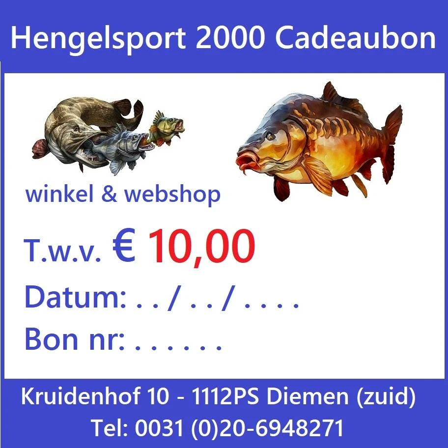 Hengelsport Cadeaubon | € 10,- 2 Hengelsport Cadeaubon | € 10,- - Afbeelding 2
