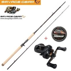Savage Gear Roofvis Set Custom Predator Trigger 258cm 100 Gram Plus Reel En Gevlochten Lijn