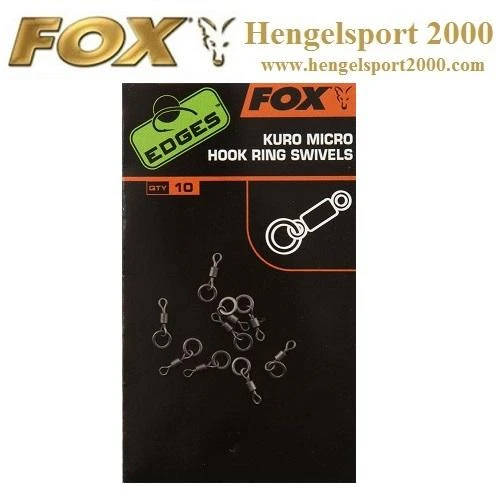 Fox Kuro Micro Hook Ring Swivels 1 Fox Kuro Micro Hook Ring Swivels