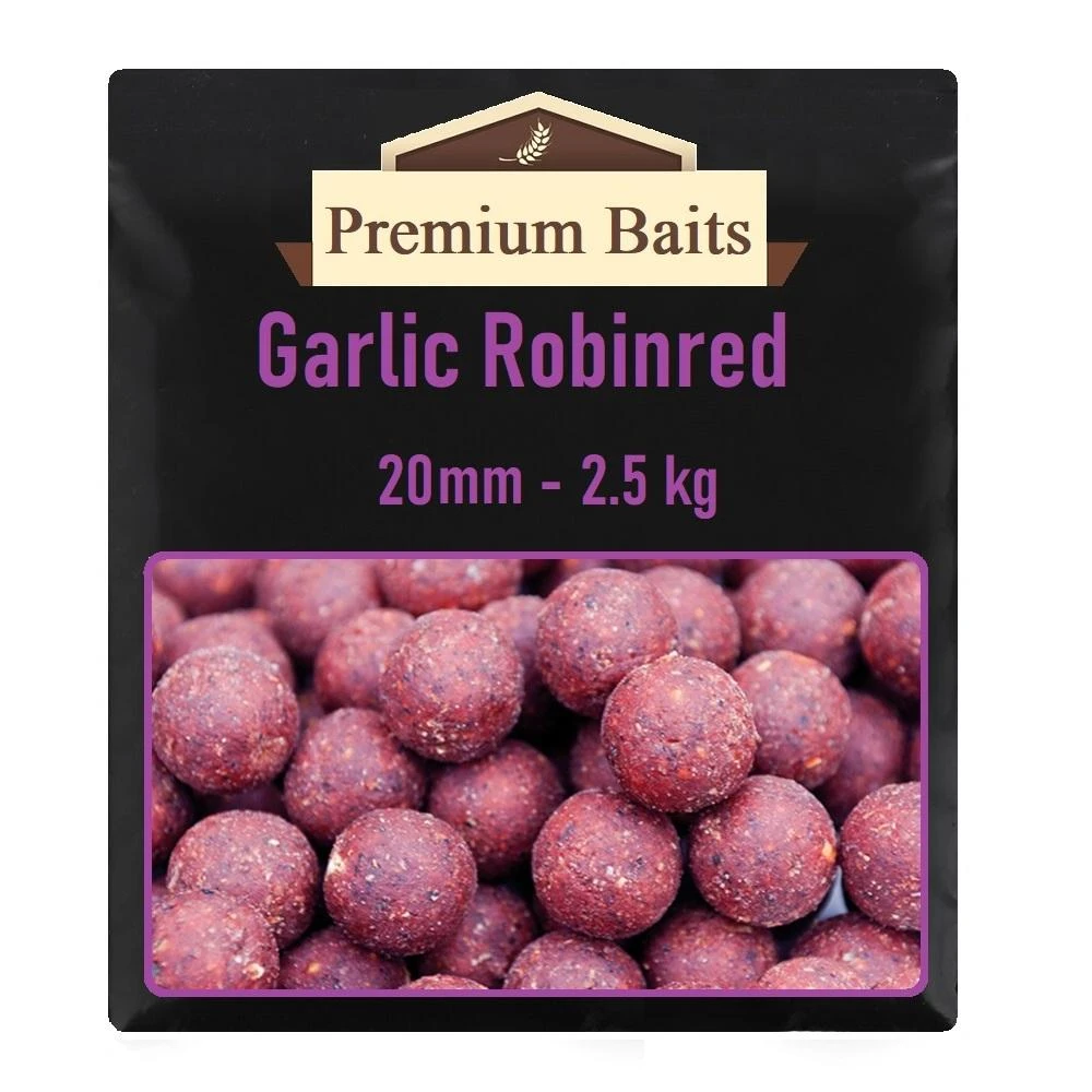 Premium Garlic Robinred Boilies 20mm 2,5 Kg 1 Premium Garlic Robinred Boilies 20mm 2,5 Kg