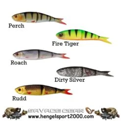 Savage Gear Soft 4play LB Swim & Jerk | Perch 9,5cm ( 4 Stuks)