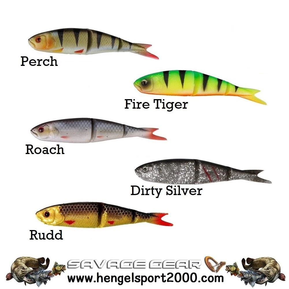 Savage Gear Soft 4play LB Swim & Jerk | Perch 9,5cm ( 4 Stuks) 1 Savage Gear Soft 4play LB Swim & Jerk | Perch 9,5cm ( 4 Stuks)