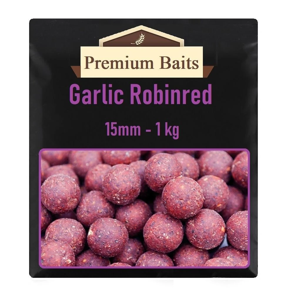 Premium Garlic Robinred Boilies 15mm 1 Kg 1 Premium Garlic Robinred Boilies 15mm 1 Kg