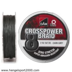 Dam Crosspower 8 Braid Dark Grey | 0.10MM 5,4kg