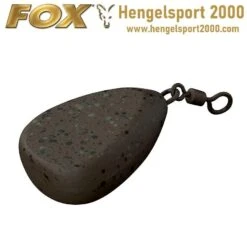 Fox Camotex Flat Pear Lead Swivel | 42 Gram
