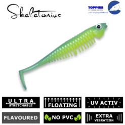 Toppies Fishing Skeletonius Shad 7cm | Blue Limey -Visuitrusting Winkel 3bfe85863784622c5c69a835d42615a2