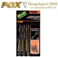 Fox Leadcore Heli Rigs With Kwik Change Kit Dark Camo