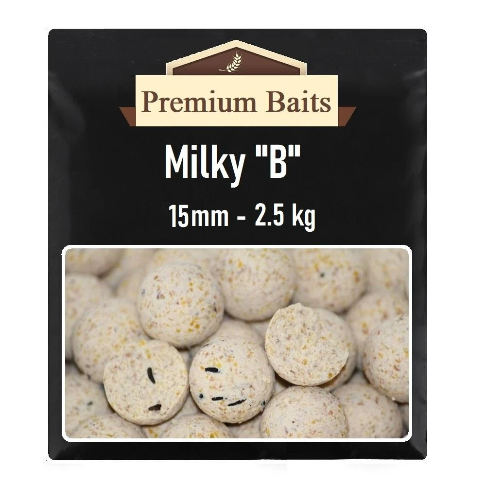 Premium Milky B Boilies 15mm 2,5 Kg 1 Premium Milky B Boilies 15mm 2,5 Kg