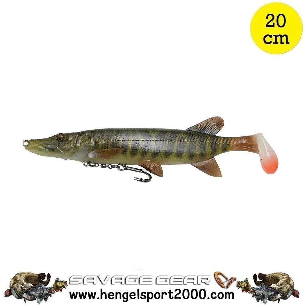 Savage Gear 4D Pike Shad | Striped Pike 2 Savage Gear 4D Pike Shad | Striped Pike - Afbeelding 2