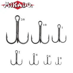 Mikado Treble Hooks HI Carbon | Size 1