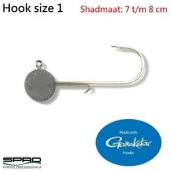 Spro Round Jig Head Hooks Size 1 (4 Stuks) | 5 Gram