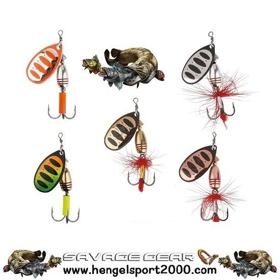 Savage Gear Rotex Spinners | Firetiger 3,5 Gram 1 Savage Gear Rotex Spinners | Firetiger 3,5 Gram