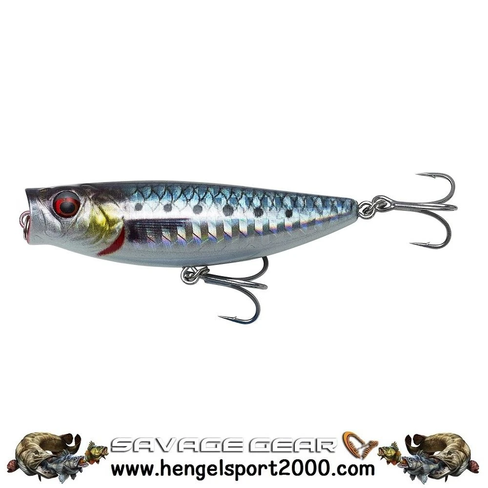 Savage Gear 3D Minnow Pop Walker 6.6 Cm | Sardine 2 Savage Gear 3D Minnow Pop Walker 6.6 Cm | Sardine - Afbeelding 2