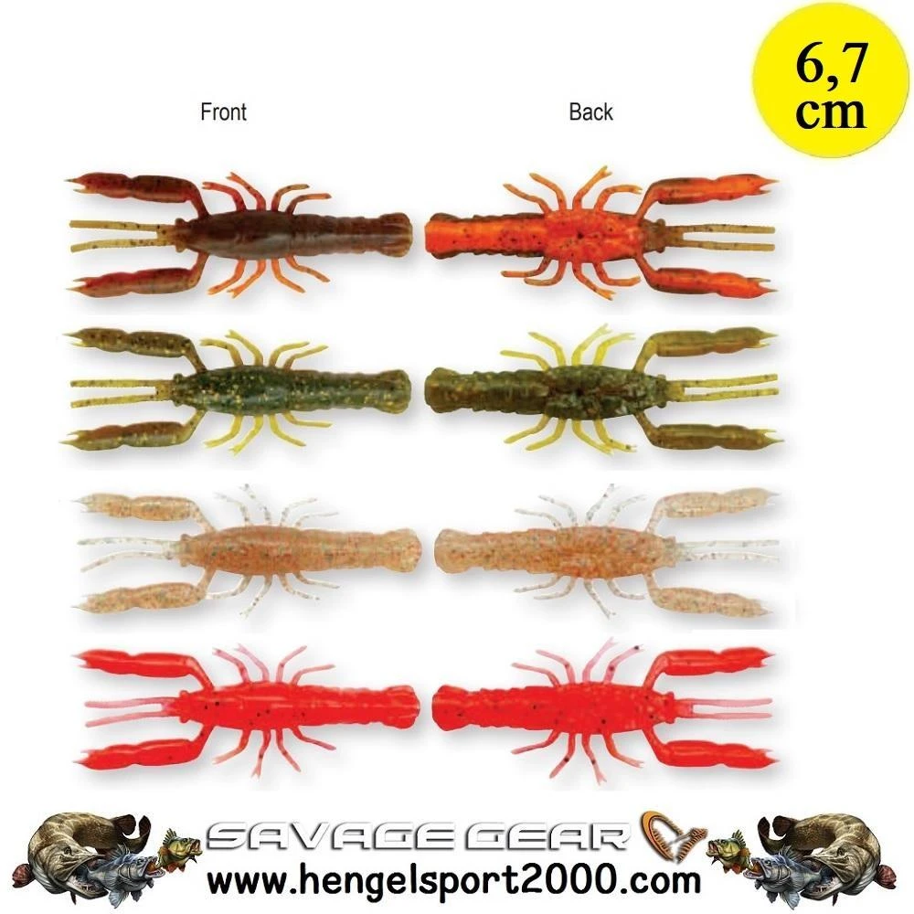 Savage Gear 3D Crayfish Rattling 6,7cm | Brown Orange 1 Savage Gear 3D Crayfish Rattling 6,7cm | Brown Orange