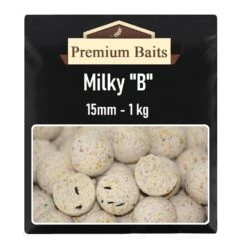 Premium Milky B Boilies 15mm 1 Kg