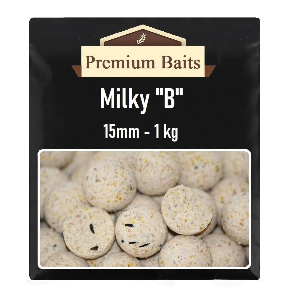 Premium Milky B Boilies 15mm 1 Kg 1 Premium Milky B Boilies 15mm 1 Kg