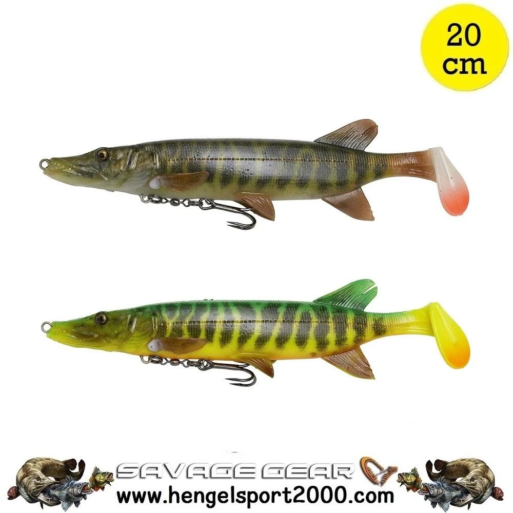 Savage Gear 4D Pike Shad | Striped Pike 1 Savage Gear 4D Pike Shad | Striped Pike