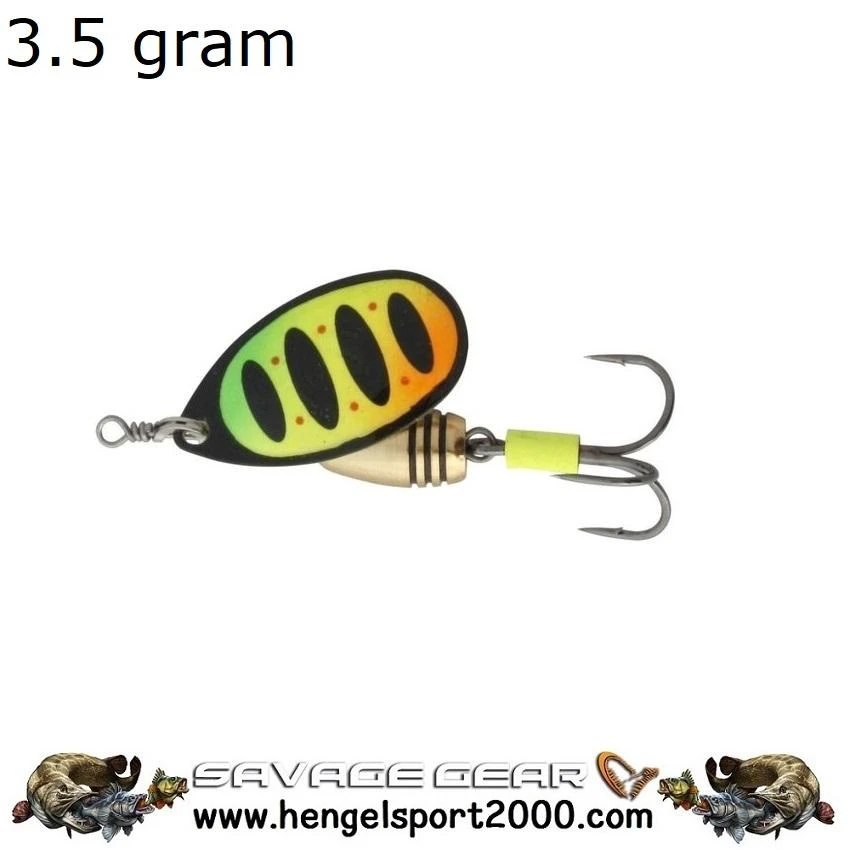Savage Gear Rotex Spinners | Firetiger 3,5 Gram 2 Savage Gear Rotex Spinners | Firetiger 3,5 Gram - Afbeelding 2