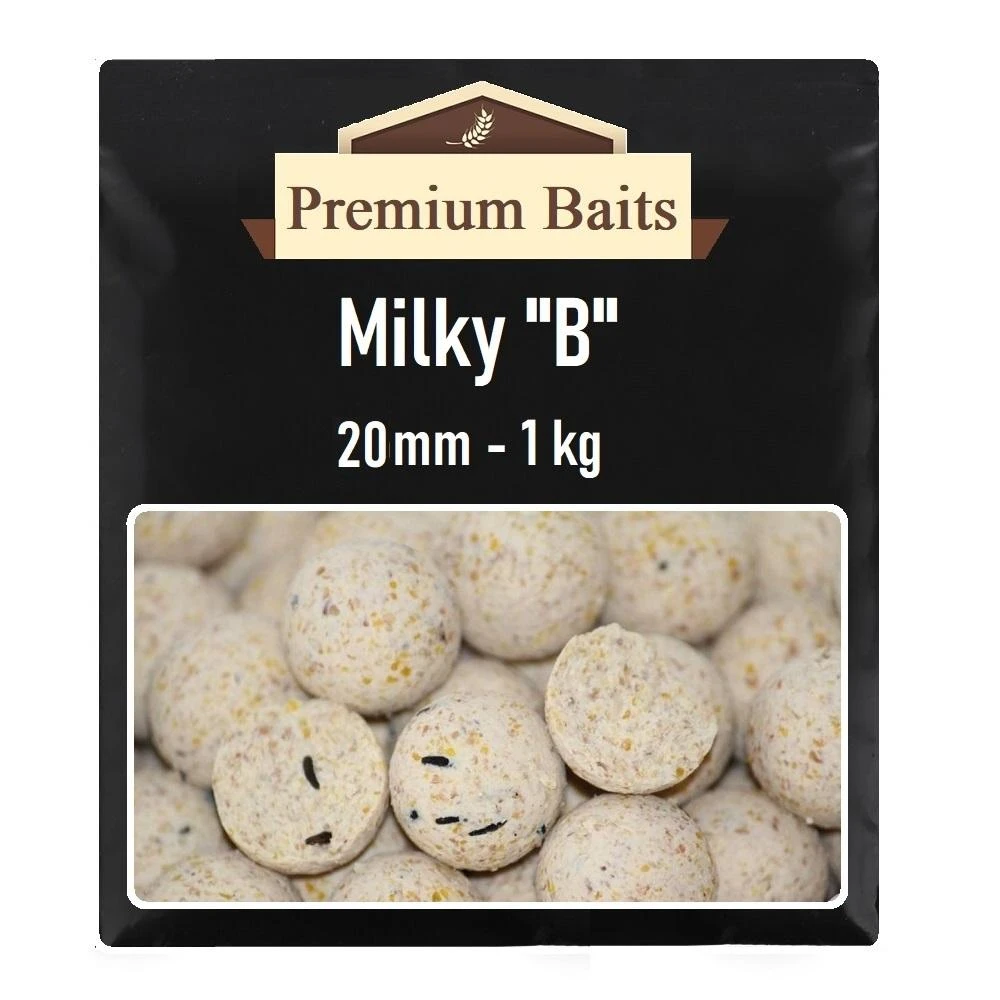 Premium Milky B Boilies 20mm 1 Kg 1 Premium Milky B Boilies 20mm 1 Kg