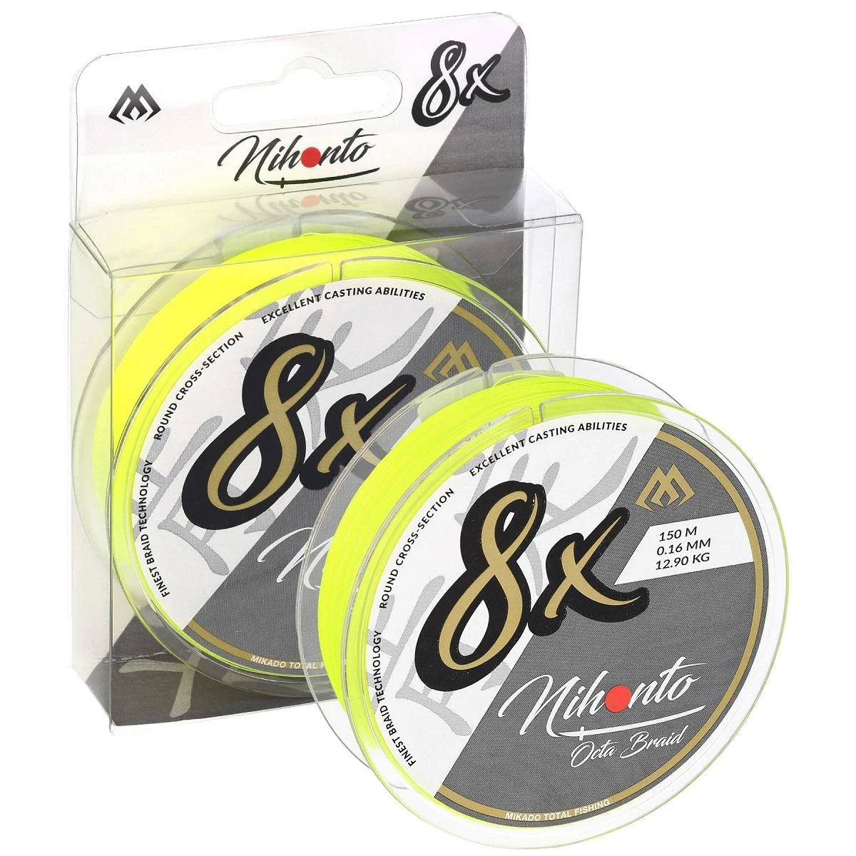 Mikado Nihonto Octa 8 Braid Yellow 150 Meter | 0.08 Mm 5.15 Kg 1 Mikado Nihonto Octa 8 Braid Yellow 150 Meter | 0.08 Mm 5.15 Kg