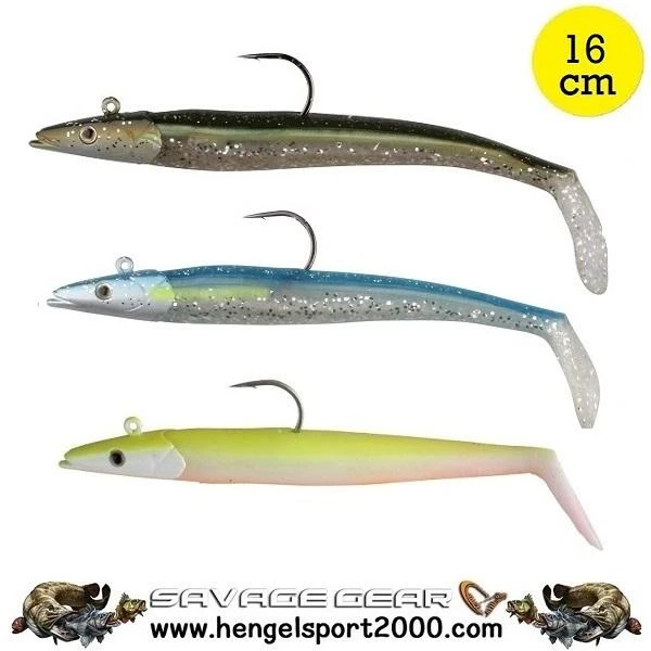 Savage Gear Saltwater Sandeel Lures 16 Cm | Blue Silver 1 Savage Gear Saltwater Sandeel Lures 16 Cm | Blue Silver