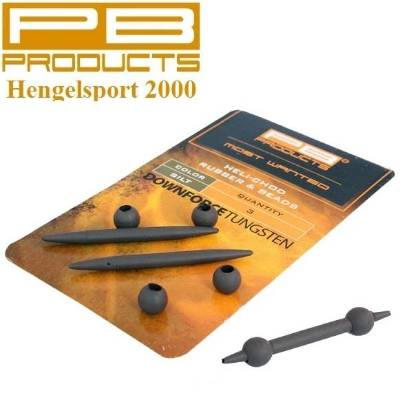 PB Products Downforce Heli-Chod Rubber Beads X Small | Silt 1 PB Products Downforce Heli-Chod Rubber Beads X Small | Silt