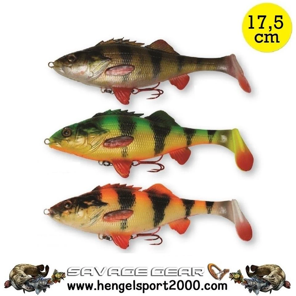 Savage Gear 4D Perch Shad 17.5 Cm | Albino 1 Savage Gear 4D Perch Shad 17.5 Cm | Albino