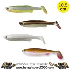 Savage Gear Fat Minnow T-Tail Shad 10.5 Cm | Fluo Green Silver