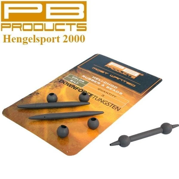PB Products Downforce Heli-Chod Rubber & Beads | Silt 2 PB Products Downforce Heli-Chod Rubber & Beads | Silt - Afbeelding 2