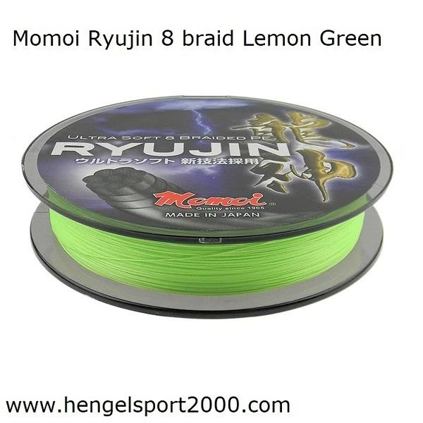 Momoi Ryujin 8 Braid PE Lines Lemon Green | 0.06 Mm - 6 Kg 2 Momoi Ryujin 8 Braid PE Lines Lemon Green | 0.06 Mm - 6 Kg - Afbeelding 2