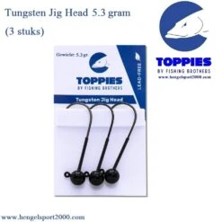 Toppies Fishing Tungsten Jigheads Black 5.3 Gram | H1 (3 PCS)