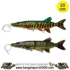 Savage Gear 4D Line Thru Pike 25 Cm | Striped Pike