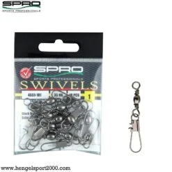 Spro Barrel Swivel With Interlock Snap | Size 1 - 35 Kg