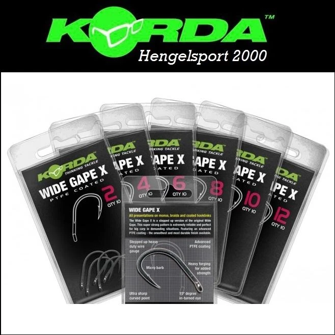 Korda Wide Gape X Hook | Size 4 1 Korda Wide Gape X Hook | Size 4