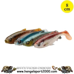 Savage Gear 3D River Roach 8cm Clear Water Mix 4PCS