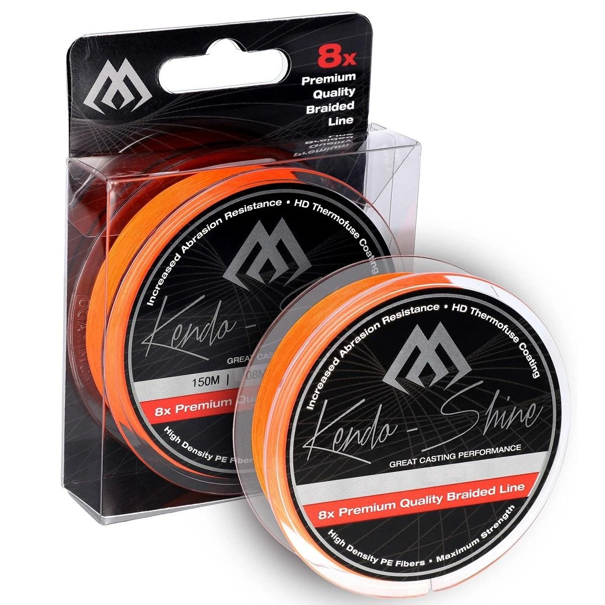 Mikado Kendo Shine 8 Braid Orange 150 Meter | 0.08 Mm 5.17 Kg 1 Mikado Kendo Shine 8 Braid Orange 150 Meter | 0.08 Mm 5.17 Kg