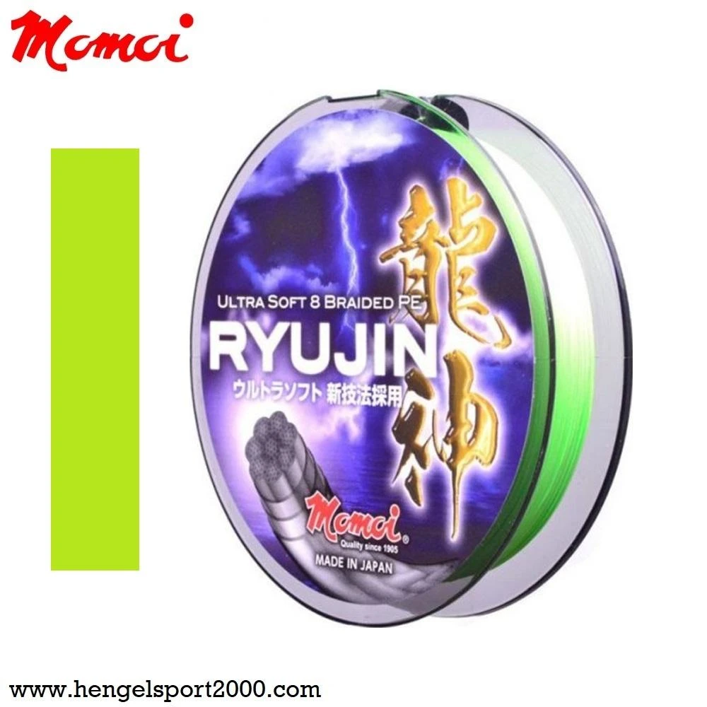 Momoi Ryujin 8 Braid PE Lines Lemon Green | 0.06 Mm - 6 Kg 1 Momoi Ryujin 8 Braid PE Lines Lemon Green | 0.06 Mm - 6 Kg