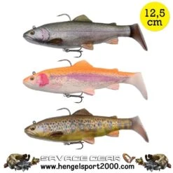 Savage Gear 4D Rattle Trout 12.5 Cm | Dark Brown