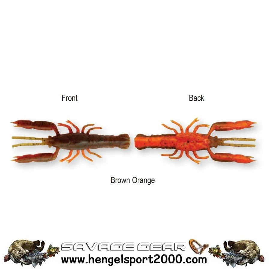Savage Gear 3D Crayfish Rattling 5,5cm | Brown Orange 3 Savage Gear 3D Crayfish Rattling 5,5cm | Brown Orange - Afbeelding 3