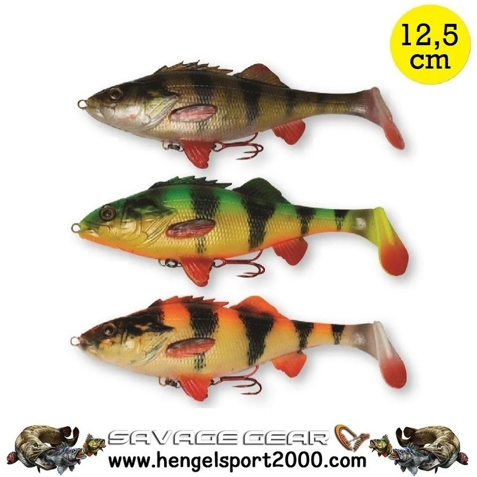 Savage Gear 4D Perch Shad 12.5 Cm | Albino 1 Savage Gear 4D Perch Shad 12.5 Cm | Albino