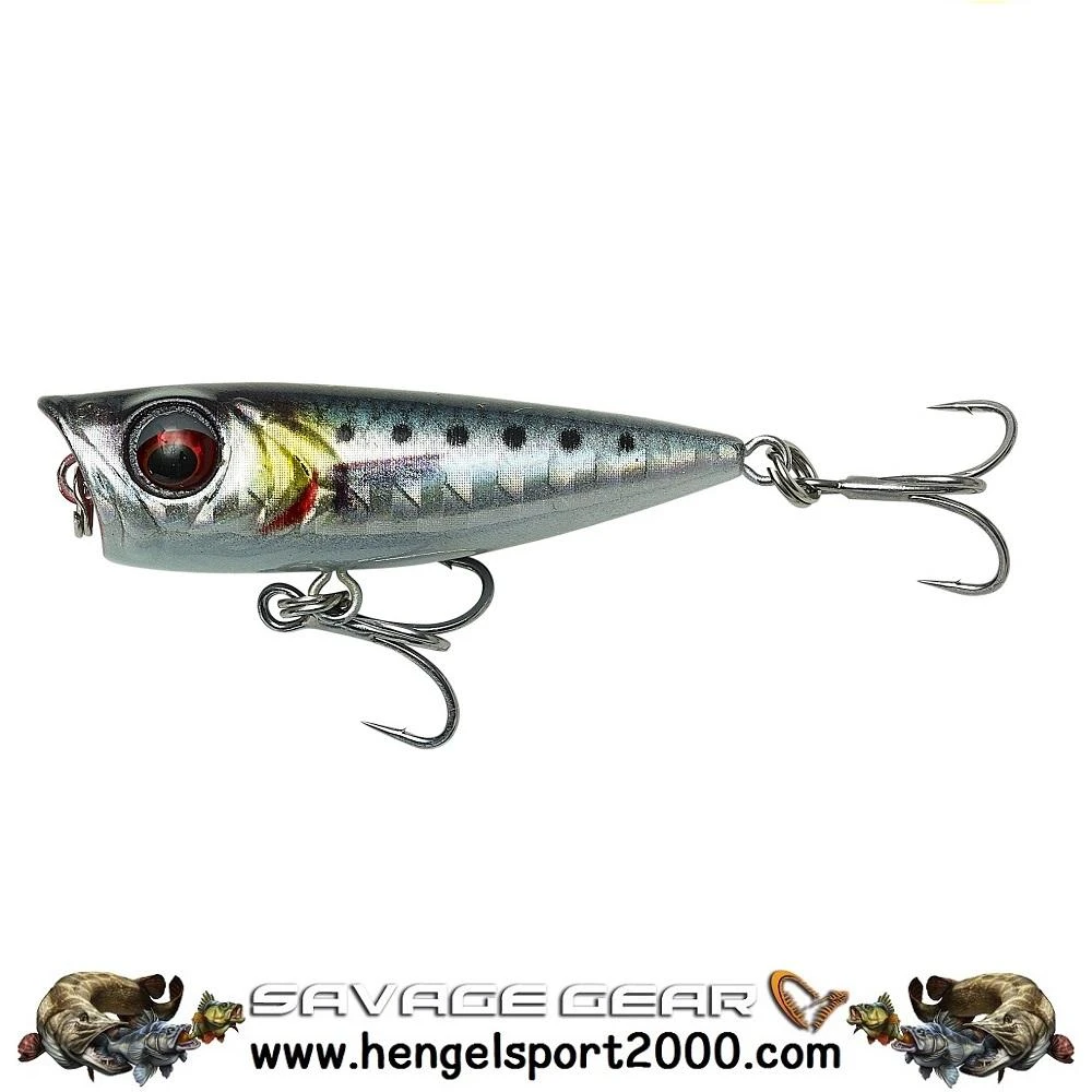 Savage Gear 3D Minnow Popper 4.3 Cm | Sardine 2 Savage Gear 3D Minnow Popper 4.3 Cm | Sardine - Afbeelding 2