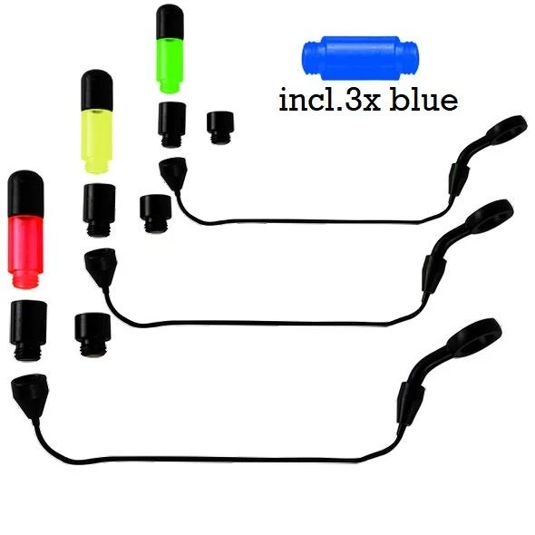 Prologic SNZ Slim Hang Indicator Set 3 Rods 2 Prologic SNZ Slim Hang Indicator Set 3 Rods - Afbeelding 2